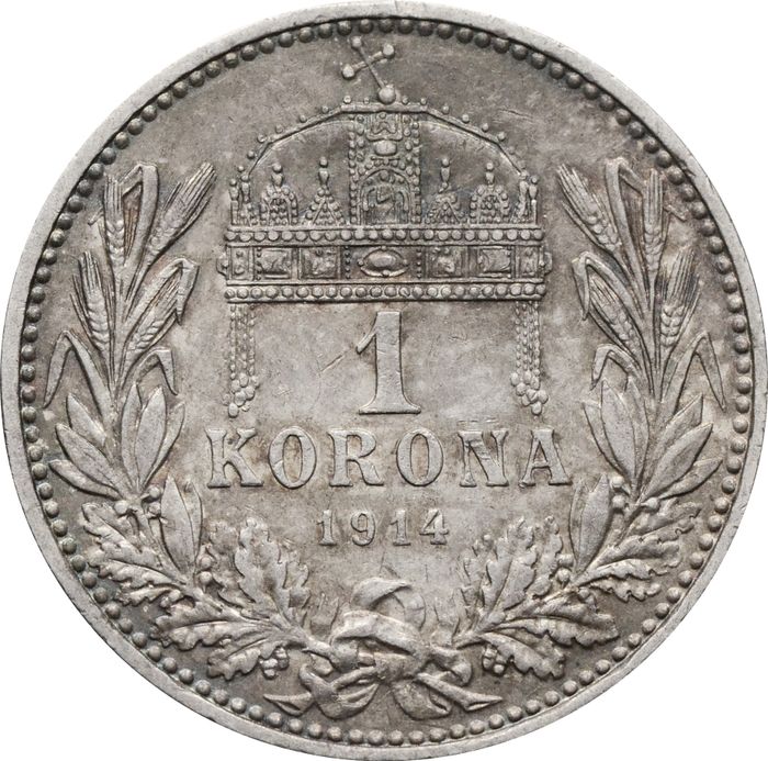 1 крона 1914 Венгрия