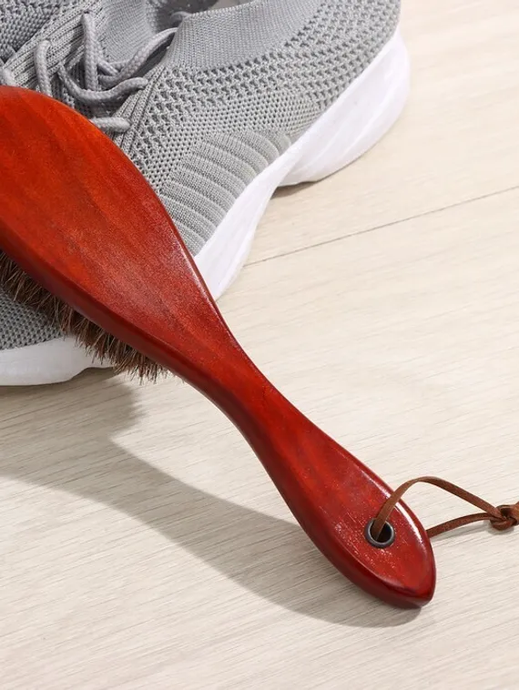 Щётка для одежды и обуви, 22,5×5,4 см, натуральный ворс, цвет МИКС