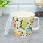 Контейнер-кружка 0,75л с клапаном "IZI-GO" (светло-бежевый) 454558