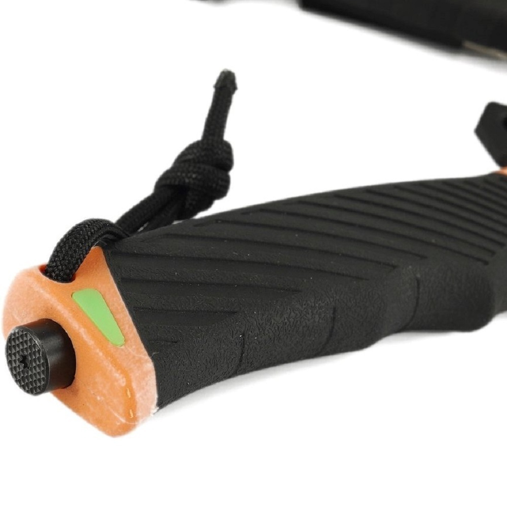 Нож туристический Ganzo G8012-OR с паракордом, G8012V2-OR
