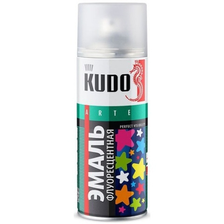 Краска-спрей KUDO KU-1205 оранжево-желтая флуоресцентная