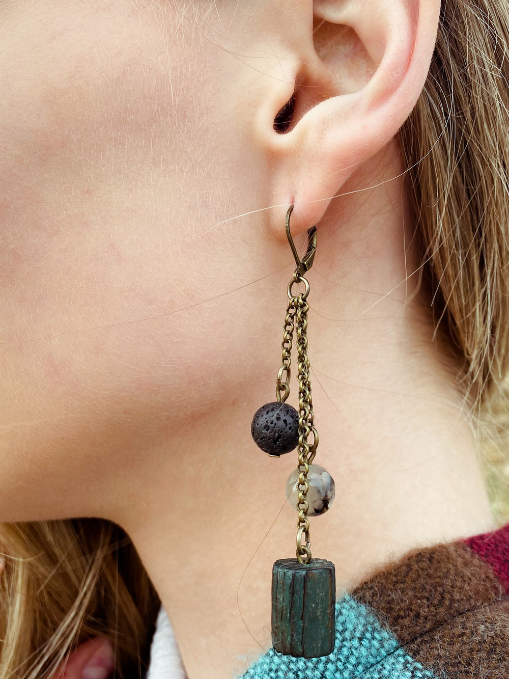 Серьги УЛУ ДЪЕЛЬБЕГЕН цепочные