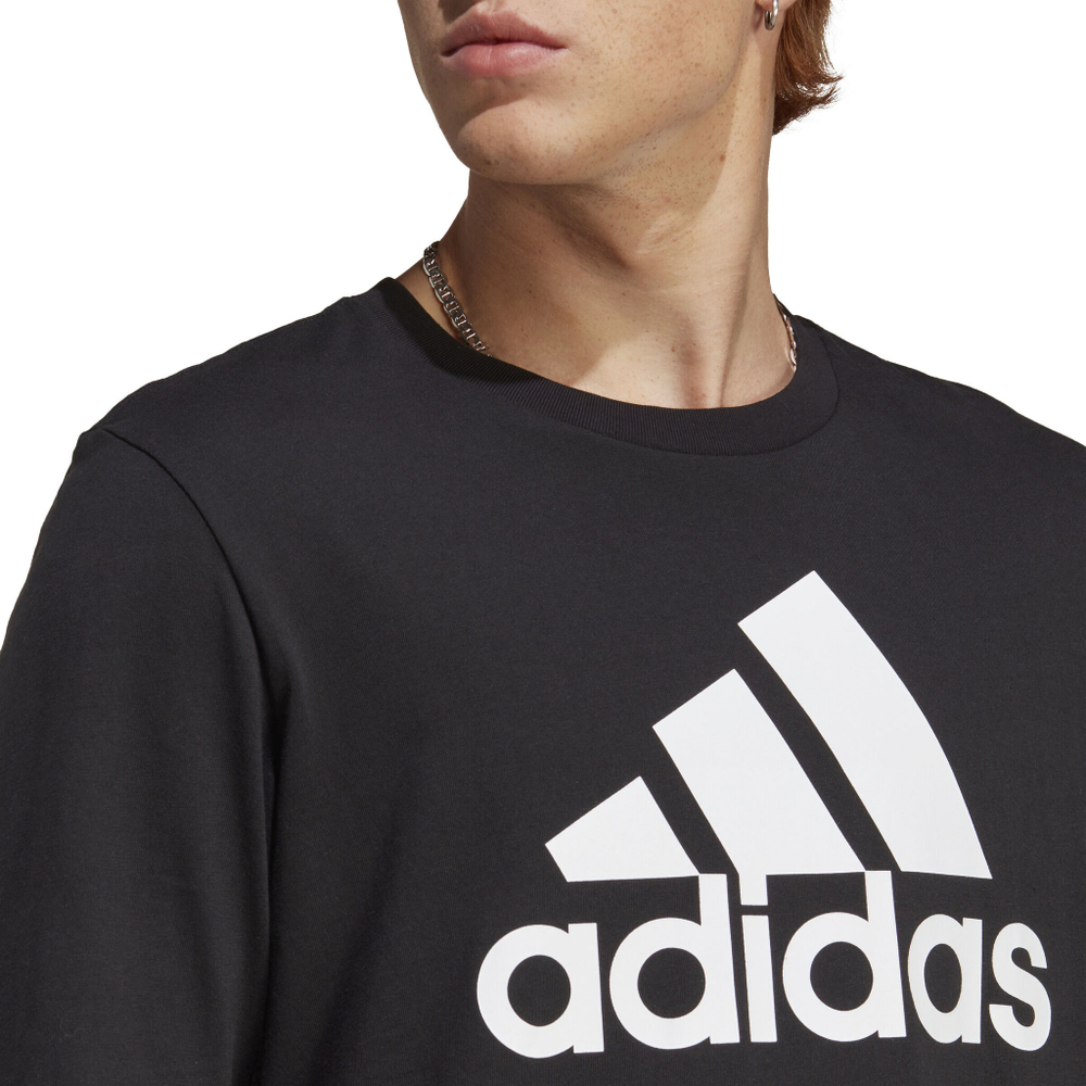 Мужское теннисное поло adidas Essentials Long-Sleeve Top Long Sleeve Men - Black, White