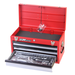 Набор инструментов 66 предметов в переносном инструментальном ящике (3 лотка) JTC