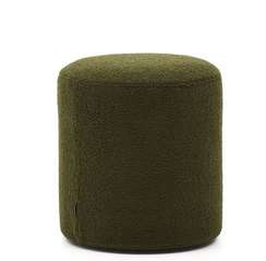 Пуф Kaeli Ø43х44 см со съемным чехлом из зеленого букле