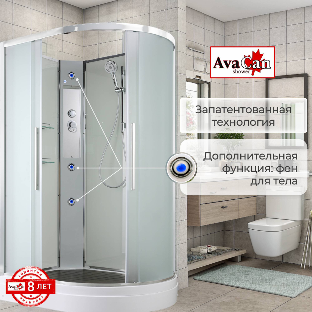 Душевая кабина EM2912LN без крыши