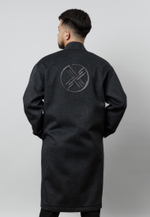 Шапан шерстяной на запах MURA SYZYGY BLACK