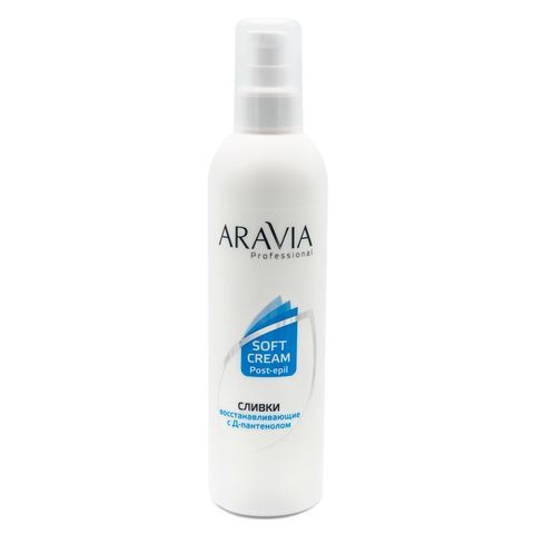 Сливки восстанавливающие с Д-пантенолом (3%), 300 мл, ARAVIA Professional