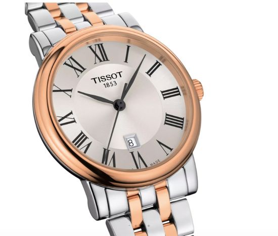 Женские швейцарские часы Tissot T122.210.22.033.01 крупный план