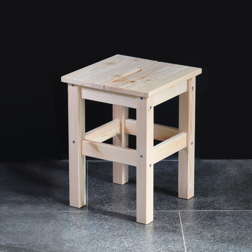 Табурет деревянный Ральф для кухни из массива сосны, с крышкой из 2-х частей