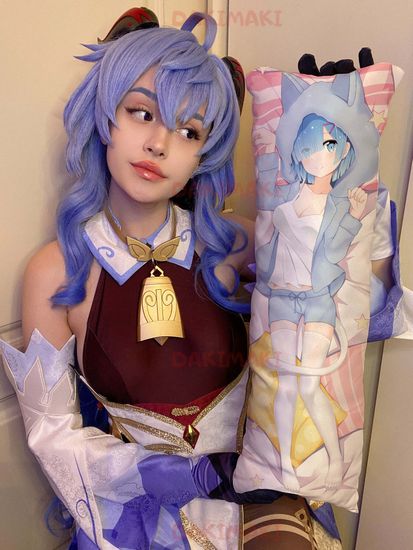 Мини дакимакура Рам и Рем из Re:Zero. Жизнь с нуля в альтернативном мире арт. M0162, 60х20 см