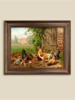 Картина интерьерная на холсте в раме 25*31 см