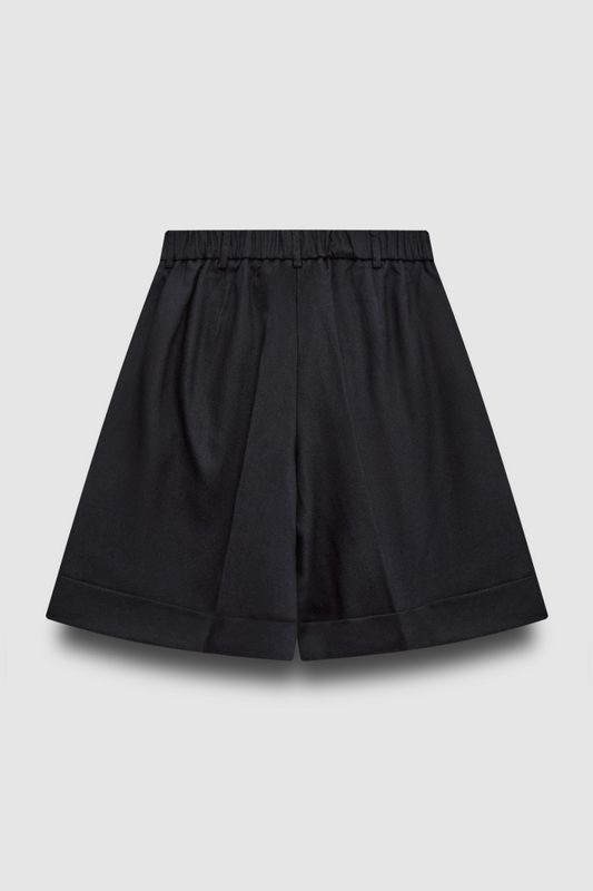 Шорты изо льна, черный