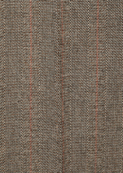 Брюки зауженного укороченного кроя в тонкую полоску