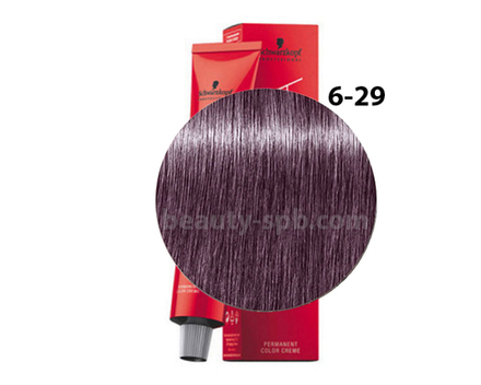 Schwarzkopf Professional краска для волос Игора цвет 6-29 Тёмный русый пепельный фиолетовый 60мл
