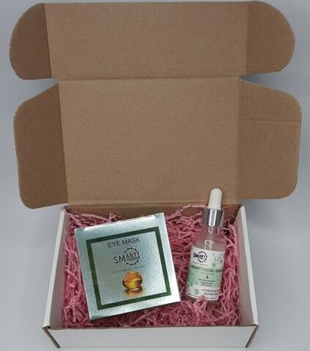 Подарочный набор для лица Smart Молекулярная увлажняющая для жирной и нормальной кожи и Умные патчи для глаз