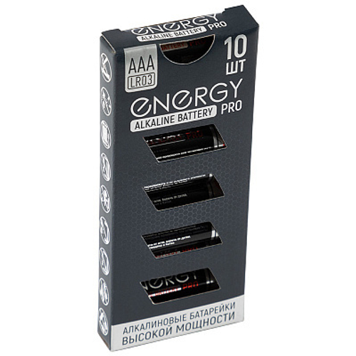 Батарейка алкалиновая Energy Pro LR03/10K (AAA) (10шт в коробке) (104975)