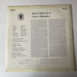Винтажная виниловая пластинка LP Ludwig van Beethoven Бетховен, Highlights From Fidelio Опера Фиделио The World Of Opera (Англия 1964)