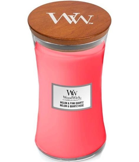 Дыня и розовый кварц, ароматическая свеча, WoodWick