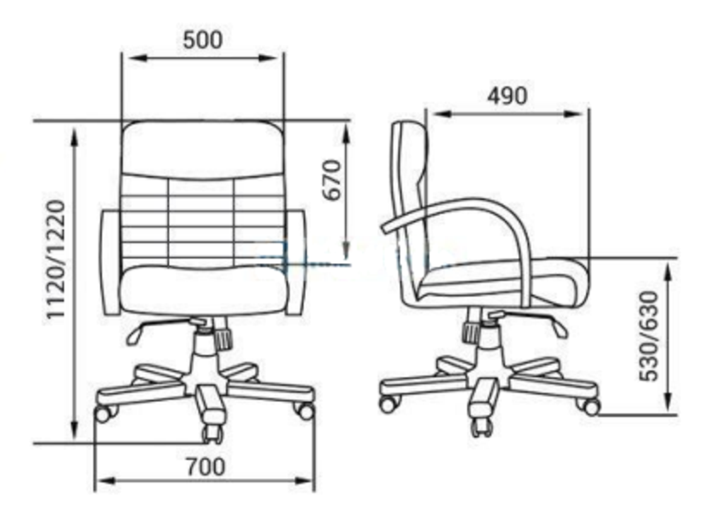 Кресло для руководителя АТЛАНТ ЭКСТРА КОРОТКИЙ