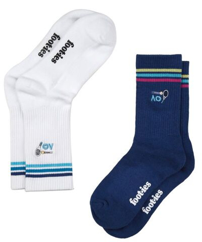 Теннисные носки Australian Open Stroke Sneaker Socks 2P - navy/white
