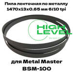 Пила ленточная по металлу М42 1470х13х0,65 мм 6/10 tpi для Metal Master BSM-100