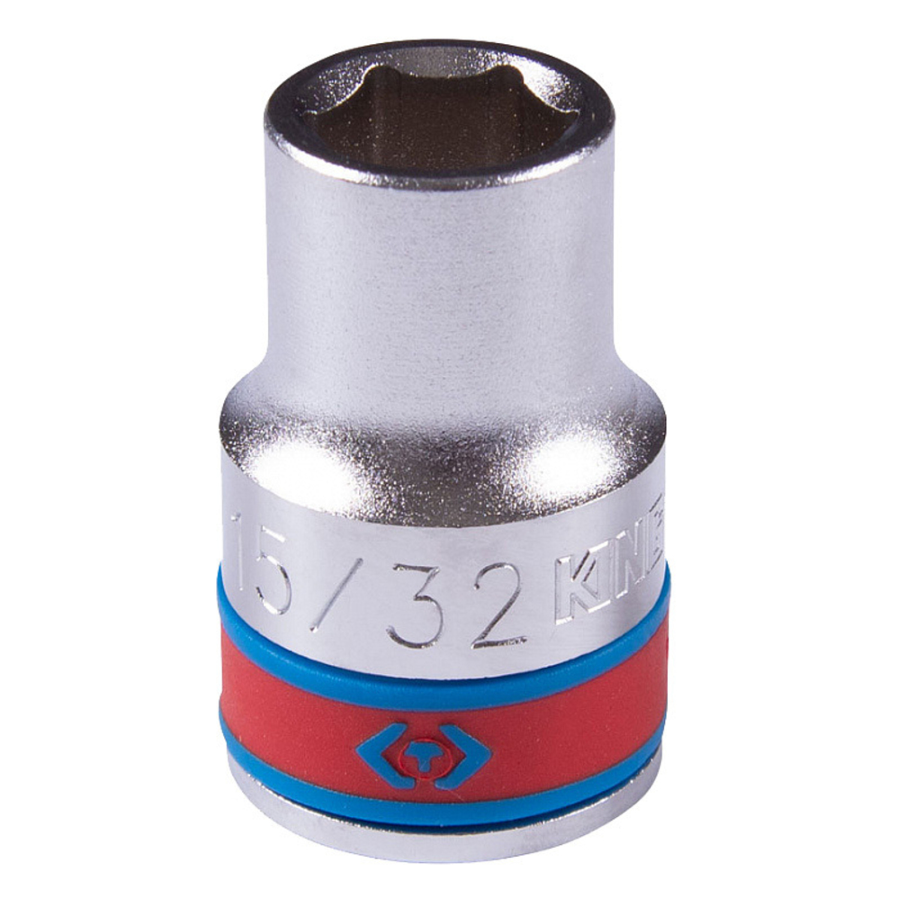 KING TONY (433515S) Головка торцевая стандартная шестигранная 1/2", дюймовая 15/32"