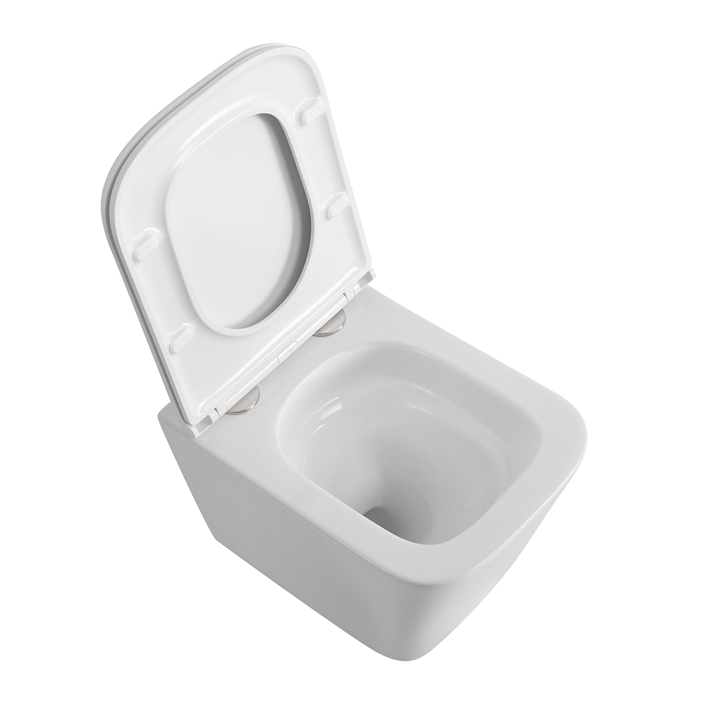 Унитаз подвесной безободковый с сиденьем и смывом TORNADO BelBagno ARDENTE-TOR BB520CH-TOR