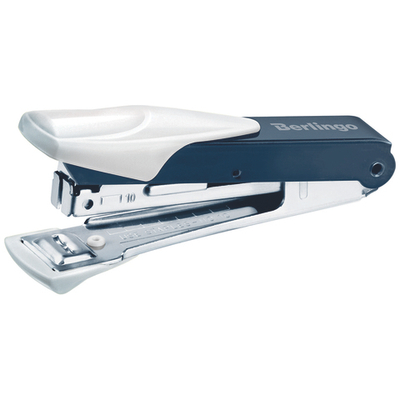 Степлер №10 Berlingo "Power TX" до 20л., металлический корпус, белый