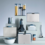 Терка спиралайзер с тремя лезвиями и контейнером для хранения spiro, синяя