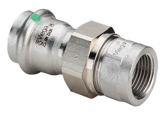 Разъемное соединение Viega Sanpress Inox 22х3/4" ВР с SC-Contur нерж. сталь (серия 2362) арт. 437503