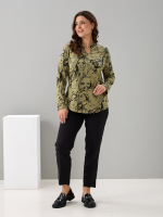 Блузка БЛк-073/хаки-лица