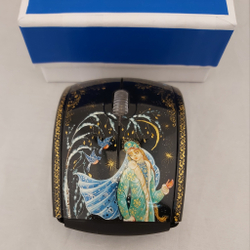 Мышь беспроводная, складная " Снегурочка" N1