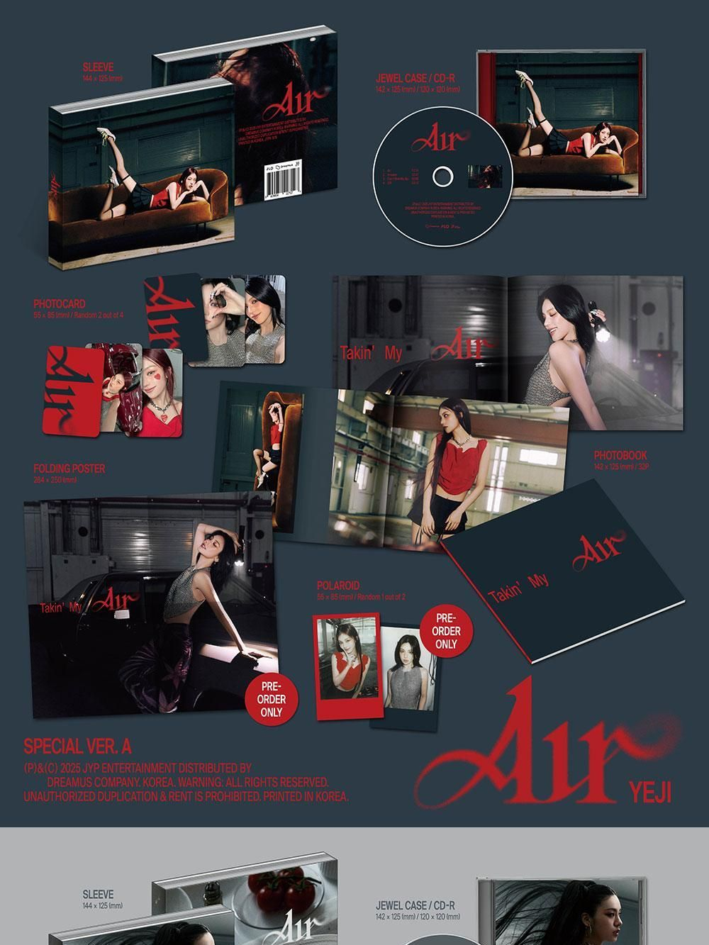 Альбом YEJI (ITZY) - AIR Album SPECIAL RANDOM Version