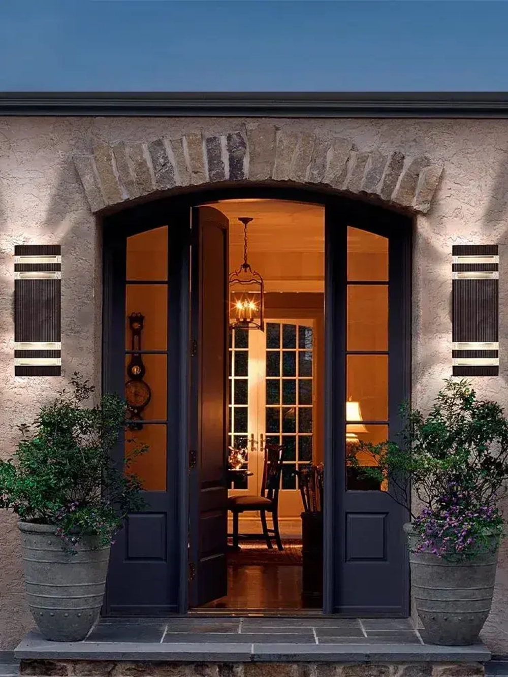 PKBFLOW Светильник уличный настенный / Бра E27 / водонепроницаемость IP65, алюминиевый корпус из нержавеющей стали,длительный срок службы, высокое качество освещения