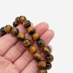 Золотистый тигровый глаз натуральный, шар 10мм