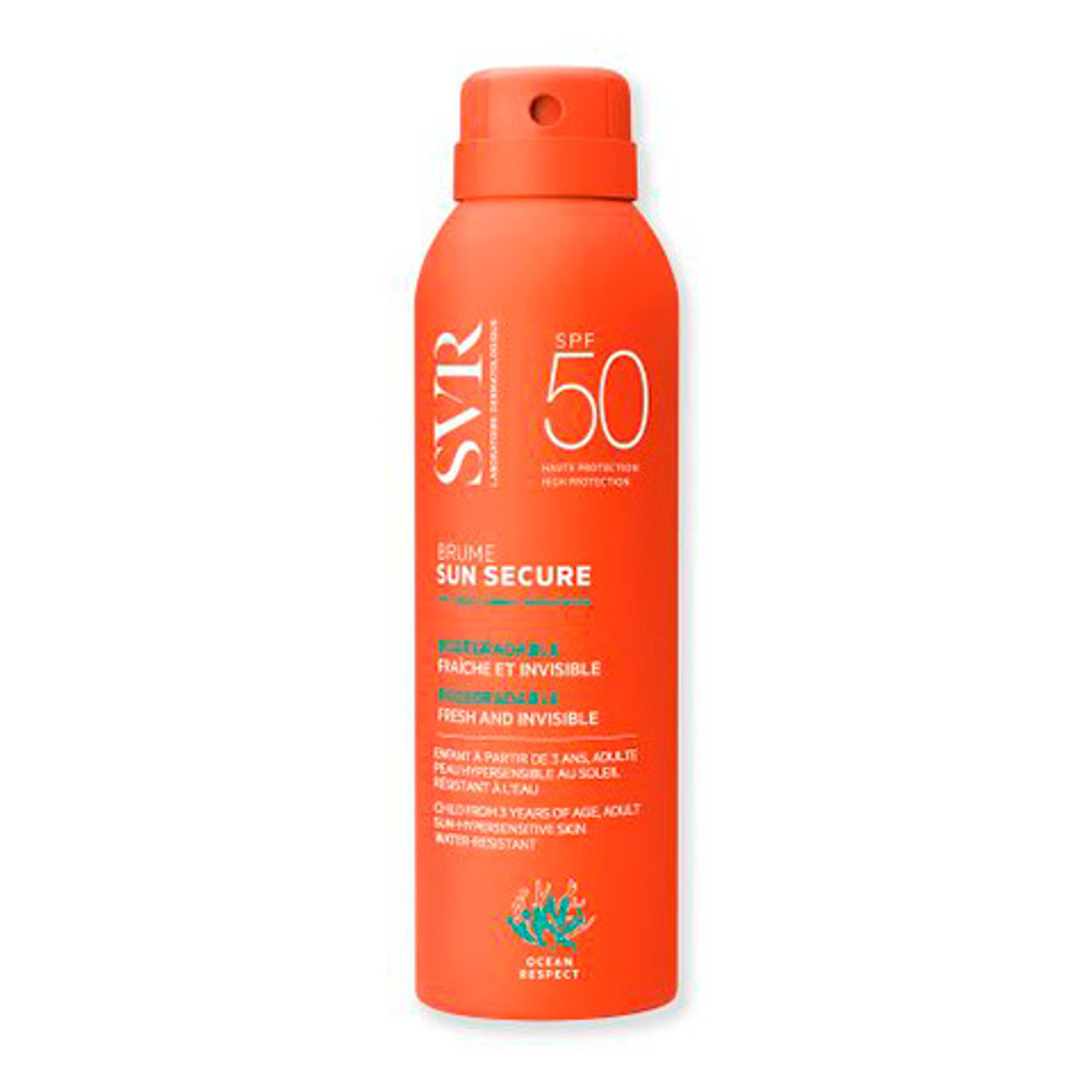 СВР Безопасное солнце Спрей-вуаль SPF50+ SVR Sun Secure Invisible fresh mist SPF 50+