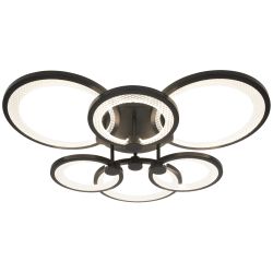 Светильник потолочный светодиодный ЭРА Модерн Odry CLL-1-117W 3K-6,5K RC BK с ДУ черный | Светильники SPB-6 с ДУ