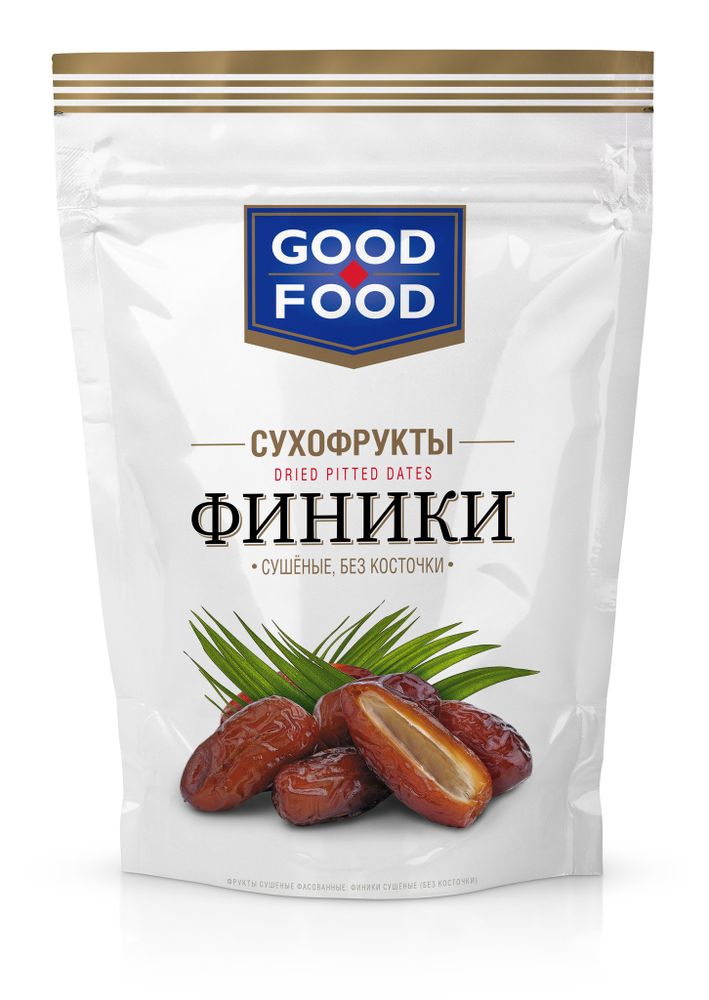 GOOD FOOD Финики сушеные, без косточки 200 г