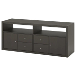 Тумба под ТВ - IKEA KALLAX/КАЛЛАКС ИКЕА, 147х39х60 см, черный
