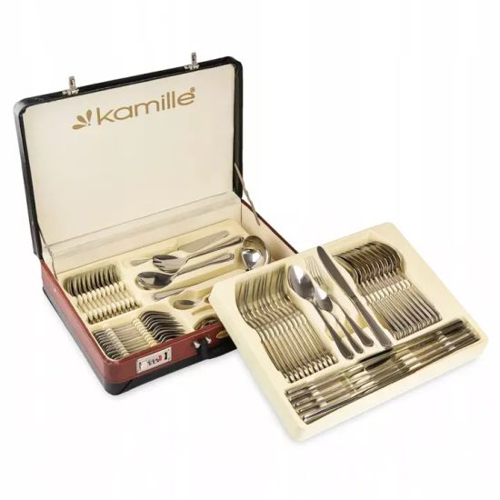 Набор столовых приборов 72 предмета Kamille KM 5216 в чемодане
