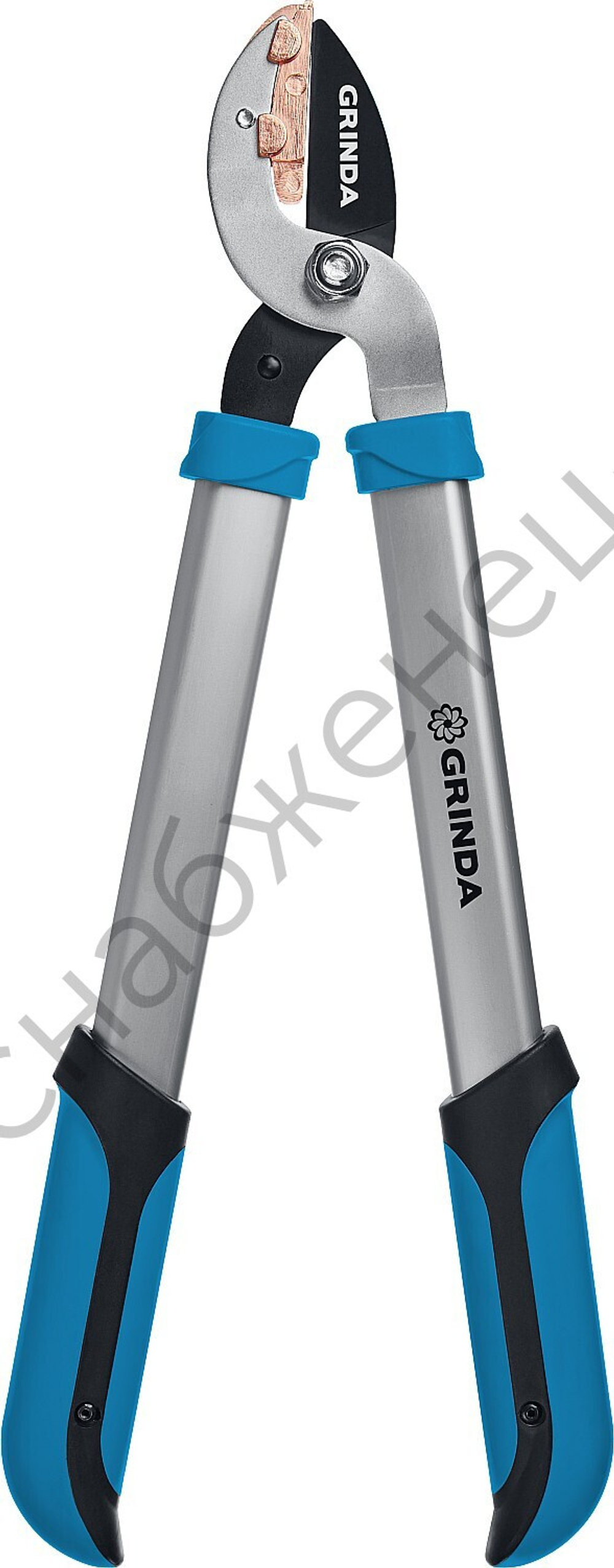 GRINDA PL-460A, длина 460 мм, лезвия из высокоуглеродистой закаленной стали, алюминиевые рукоятки, малый контактный сучкорез, PROLine (424516)