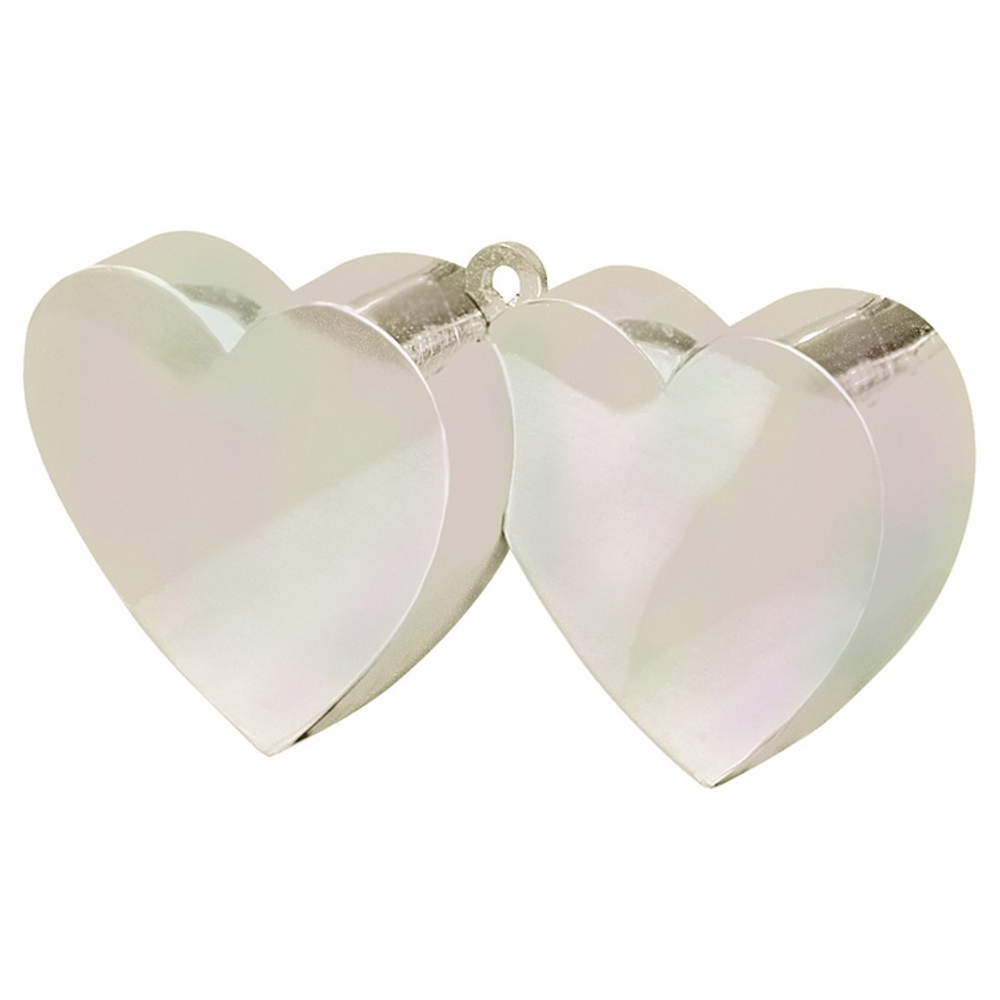 Грузик для шара Два сердца 170гр (Перламутровый)