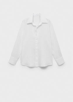Объемная рубашка изо льна