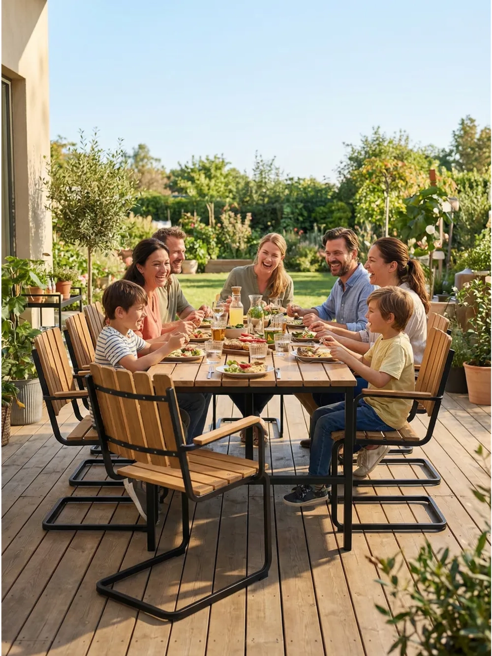 Стол садовый обеденный для дачи