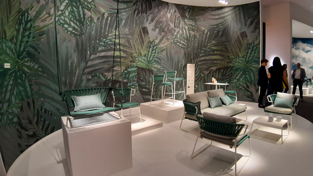 Кресло плетеное Scab Design Lisa Filo, лен, ментоловый