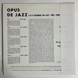 Винтажная виниловая пластинка LP Milt Jackson, Frank Wess, Kenny Clarke, Hank Jones, Eddie Jones Opus De Jazz (Japan 1980) (Obi)