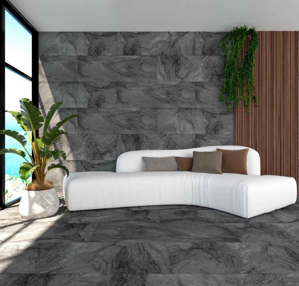 Керамогранит 60*120 ARENA BLACK GRANULED TECHNICAL PORCELAIN