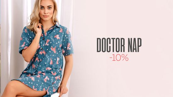 Скидка 10% на домашнюю одежду Doctor Nap! 🐱