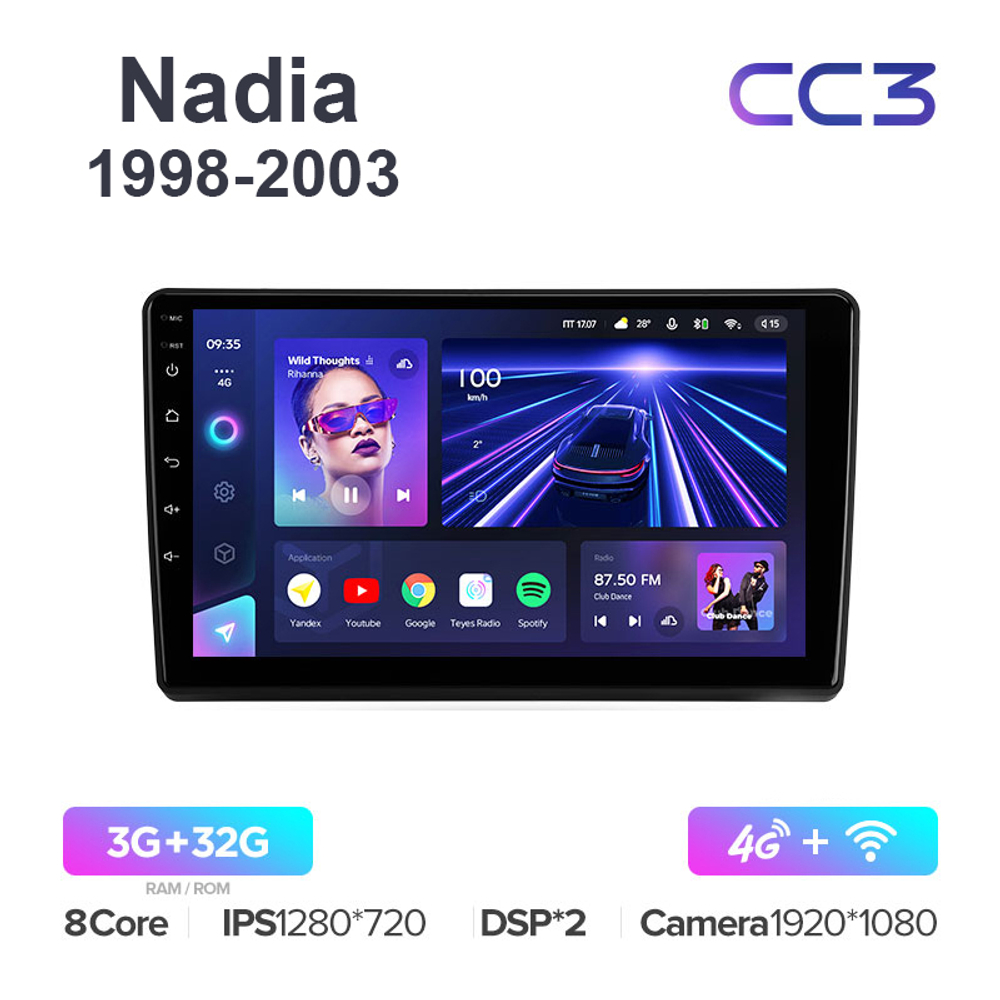 Teyes CC3 10,2"для Toyota Nadia 1998-2003